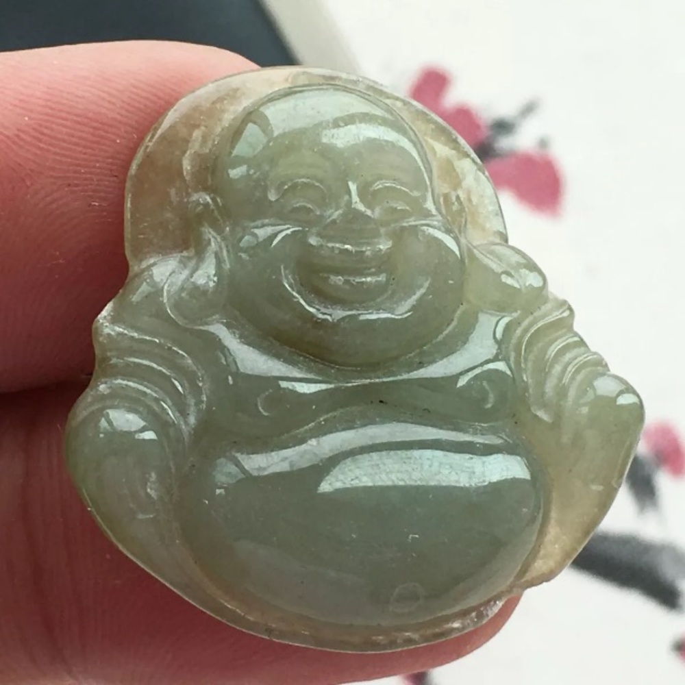 🎁 SM ICY Jade Buddha  Certified Necklace Sale